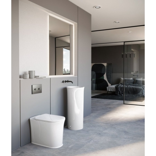 Kerasan 569101 THE NEW YORKER deska wc SLIM Soft Close biały/chrom