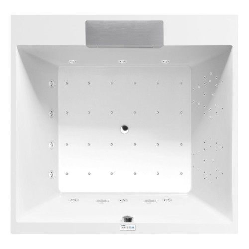 Polysan 23611F.6010 Came Falls wanna z hydromasażem 175x175x50cm Highline Hydro-Air chrom