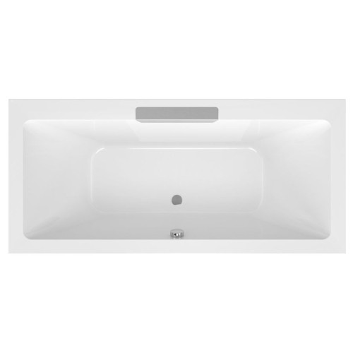 Polysan 73836.100 CASCATA wanna prostokątna 185x85x45cm kaskada ze stali nierdzewnej