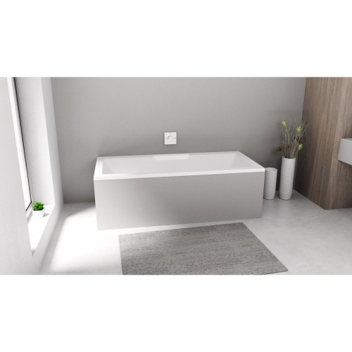 Polysan 73836.101 CASCATA wanna prostokątna 185x85x45cm kaskada biała