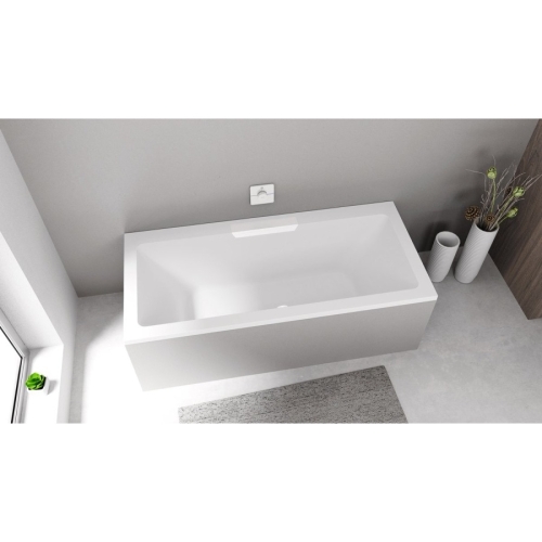 Polysan 73836.101 CASCATA wanna prostokątna 185x85x45cm kaskada biała