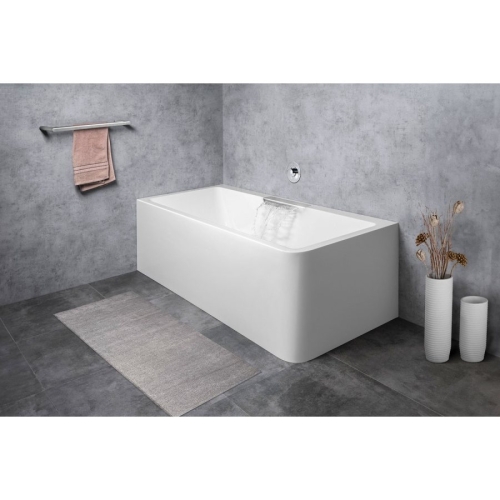Polysan 73836ML.100 CASCATA L MONOLITH wanna prostokątna 180x80x60cm kaskada ze stali nierdzewnej