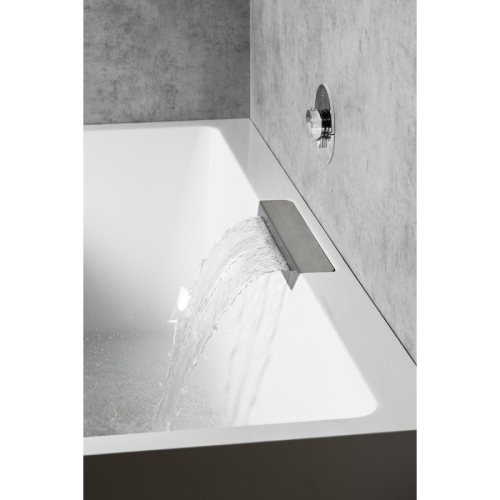 Polysan 73836ML.100 CASCATA L MONOLITH wanna prostokątna 180x80x60cm kaskada ze stali nierdzewnej