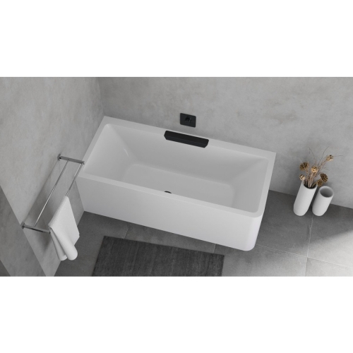 Polysan 73836ML.102 CASCATA L MONOLITH wanna prostokątna 180x80x60 kaskada czarna