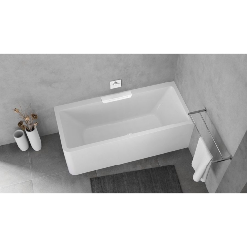 Polysan 73836MR.101 CASCATA R MONOLITH wanna prostokątna 180x80x60cm kaskada biała