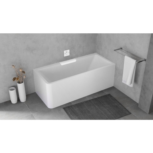 Polysan 73836MR.101 CASCATA R MONOLITH wanna prostokątna 180x80x60cm kaskada biała