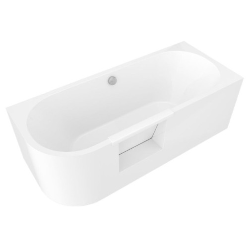 Polysan 75561 PORTAS R asymetryczna wanna z drzwiami 180x75x60cm biały