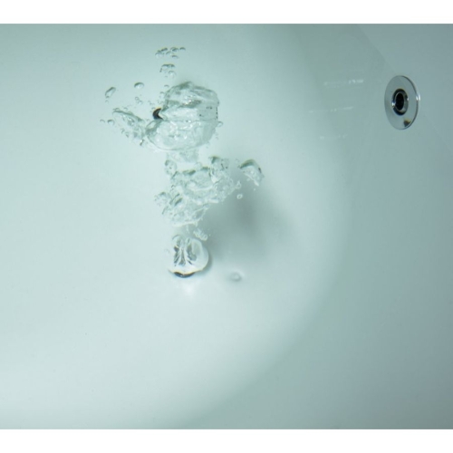 Polysan 73836.102.6030 CASCATA wanna z hydromasażem 185x85x45cm kaskada czarna Highline Hydro-Air chrom