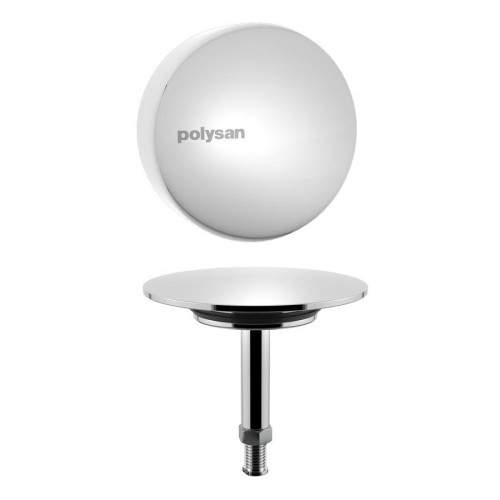 Polysan 71891 Elementy zewnętrzne wannowego zestawu odpływowego chrom