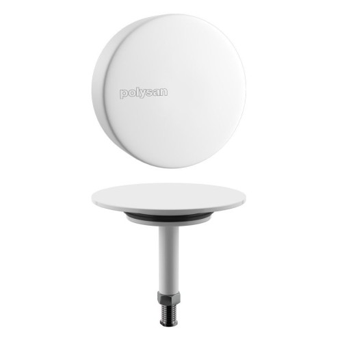 Polysan 71891.10 Elementy zewnętrzne wannowego zestawu odpływowego biały
