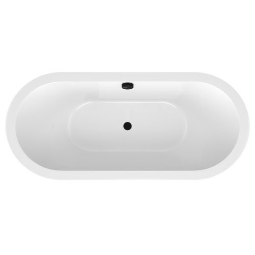 Polysan 79119CM VIVA C MONOLITH owalna półwpuszczana wanna 170x75x60cm biały