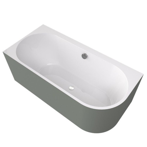 Polysan 33611M.44 ASTRA L MONOLITH wanna wolnostojąca przyścienna 160x75x60cm biały/verde