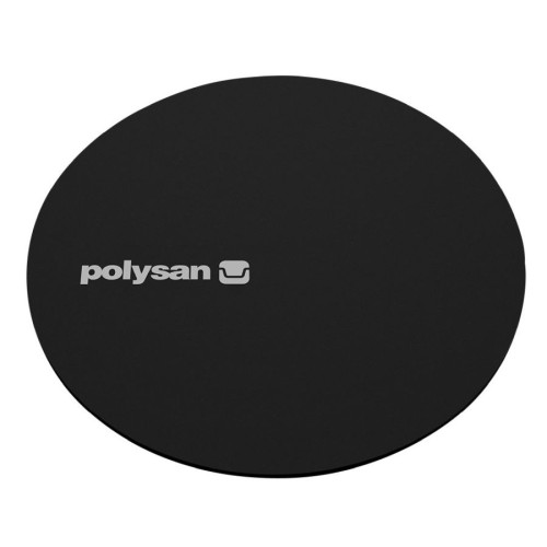 Polysan 72731B Mirai okrągła maskownica syfonu czarny mat