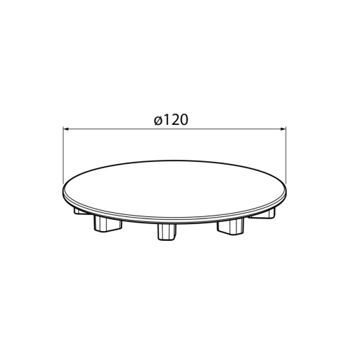 Polysan 17511W Maskownica syfonu ABS/biały mat
