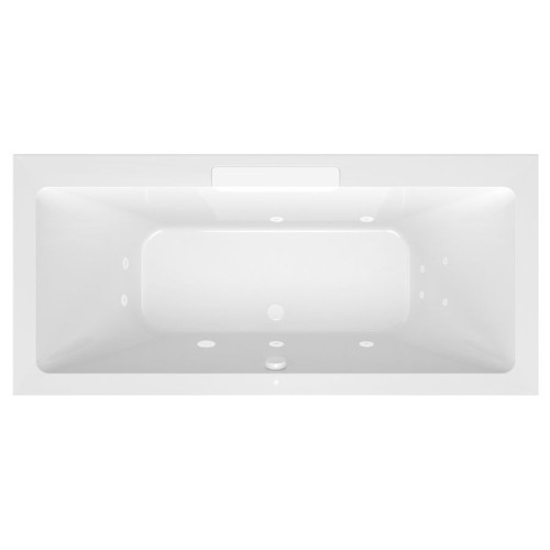 Polysan 73836.101.1020 CASCATA wanna z hydromasażem 185x85x45cm kaskada biała Active Hydro chrom