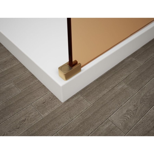 Polysan ES1415-08 Esca Gold Matt kabina przysznicowa Walk-In szklo dymione 1500 mm