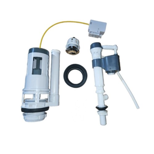 Aqualine NDPB103H-1 Mechanizm spłukujący z przyciskiem DUAL 49 mm napełnianie od dołu 1/2" chrom