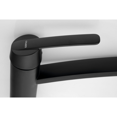 Sapho MJ125B Lison bateria zlewozmywakowa czarny mat