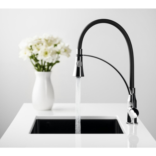 Sapho HT430 Hebe bateria zlewozmywakowa stojąca z prysznicem chrom