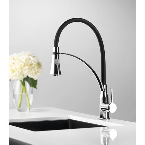 Sapho HT430 Hebe bateria zlewozmywakowa stojąca z prysznicem chrom