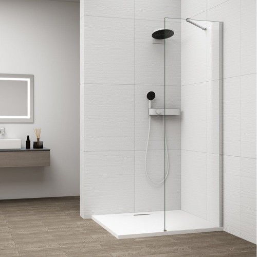 Polysan ES1050-01 Esca Chrome jednoczęściowa kabina przysznicowa Walk-In szkło czyste 500 mm