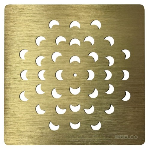 Gelco KSM104G XENA kwadratowa maskownica syfonu złoto mat