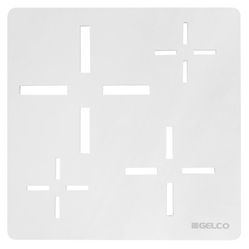 Gelco KSM107W XENA kwadratowa maskownica syfonu biały