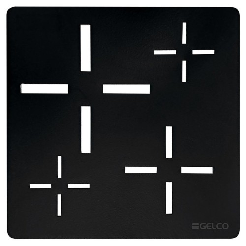 Gelco KSM107B XENA kwadratowa maskownica syfonu czarny