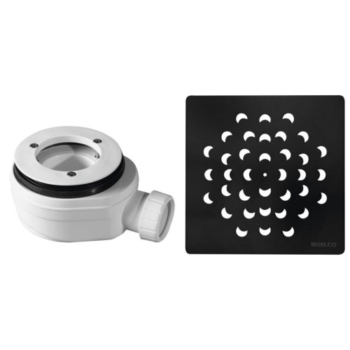 Gelco KSM104B-SN90 Syfon do brodzików średnica 90mm DN40 korek czarny