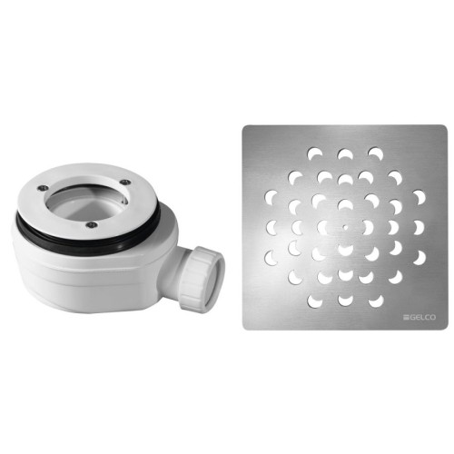 Gelco KSM104CH-SN90 Syfon do brodzików średnica 90mm DN40 korek chrom