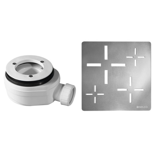 Gelco KSM107CH-SN90 Syfon do brodzików średnica 90mm DN40 korek chrom