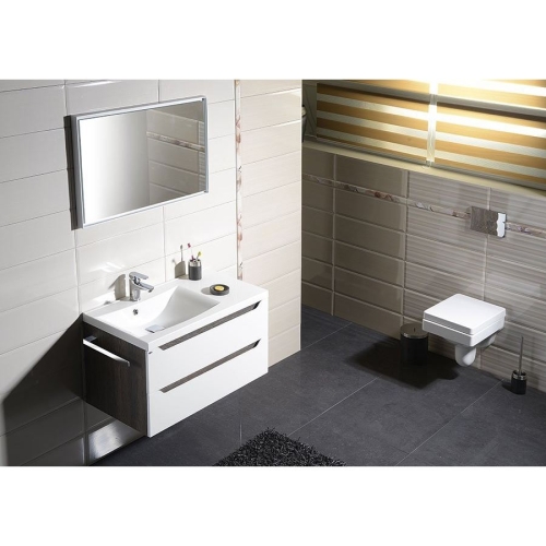 Sapho WA092-3025 WAVE szafka umywalkowa 897x45x478cm lewa biała/dąb cuneo