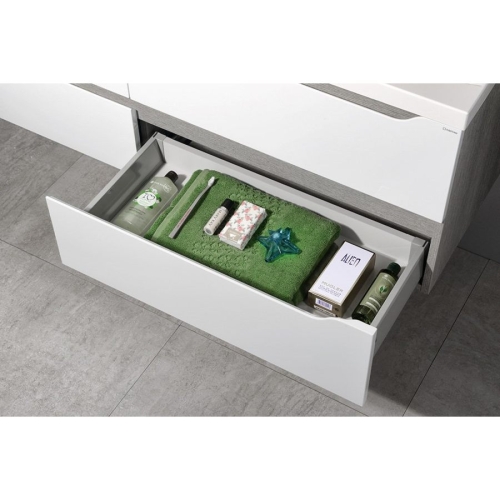 Sapho WA150-3025 WAVE szafka umywalkowa 1497x50x478cm biała/dąb cuneo