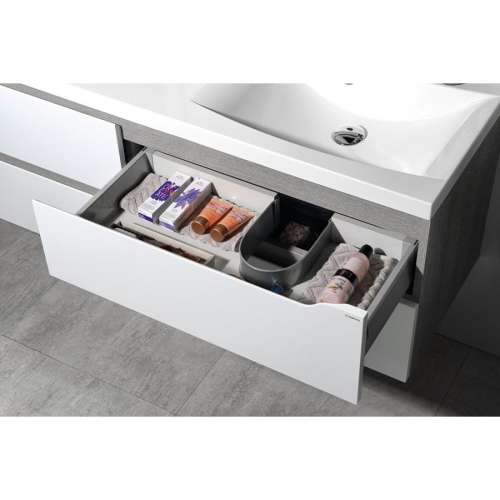Sapho WA150-3025 WAVE szafka umywalkowa 1497x50x478cm biała/dąb cuneo