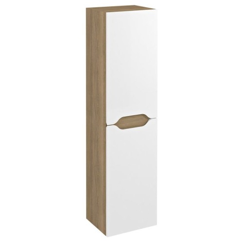 Sapho WA245-3025 WAVE szafka wysoka 35x140x30cm bała/dąb cuneo