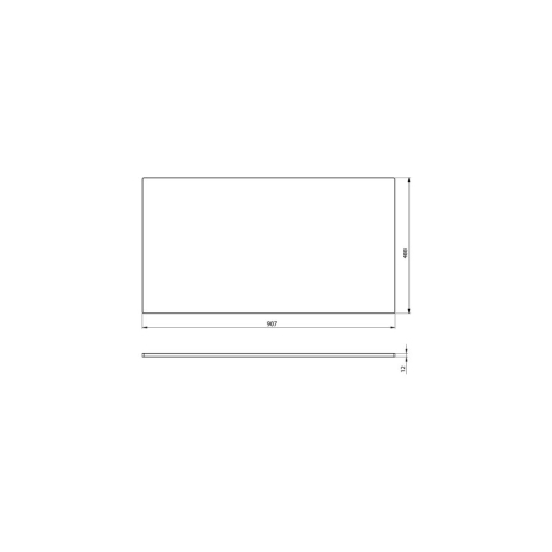 Sapho WR002-0101 Blat Rockstone 907x12x488cm biały mat