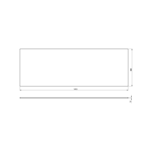 Sapho WR006-0101 Blat Rockstone 1407x12x488cm biały mat