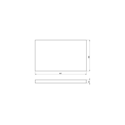 Sapho AV041 AVICE blat pod umywalkę 807x488cm grubość 5cm dąb Rover