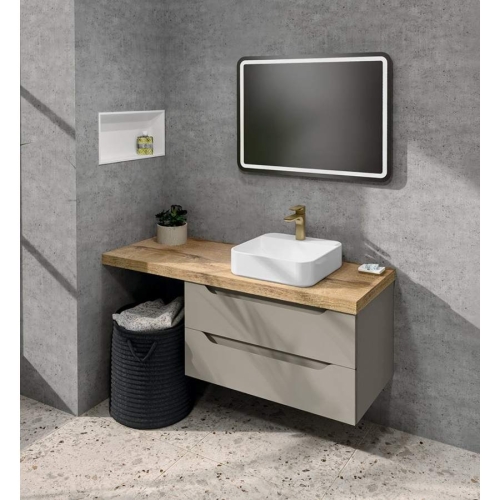 Sapho AV044 AVICE blat pod umywalkę 1107x488cm grubość 5cm dąb Rover