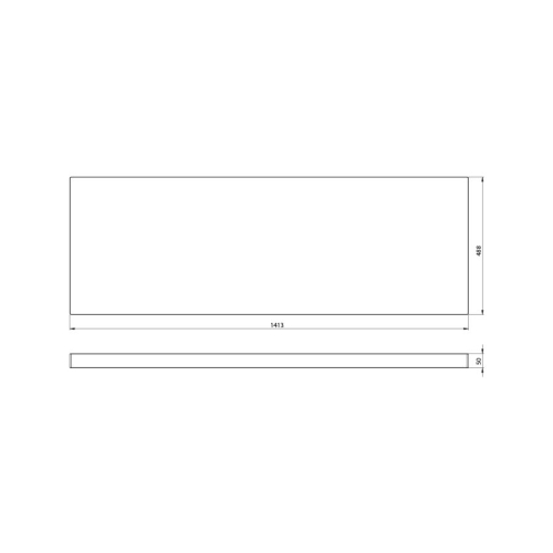 Sapho AV046 AVICE blat pod umywalkę 1407x12x488cm grubość 5cm dąb Rover