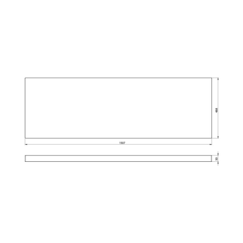 Sapho AV047 AVICE blat pod umywalkę 1507x488cm grubość 5cm dąb Rover