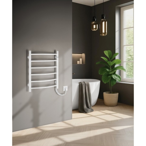 Aqualine SU148 SUPE elektryczna suszarka na ręczniki 480x600mm 148W biały