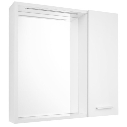 Aqualine 45022S ZOJA/KERAMIA FRESH STRIP szafka z lustrem i oświetleniem LED 60x60x14cm prawa biały