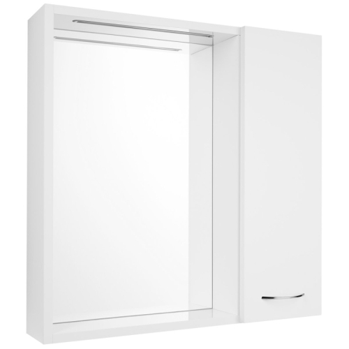 Aqualine 45022S ZOJA/KERAMIA FRESH STRIP szafka z lustrem i oświetleniem LED 60x60x14cm prawa biały