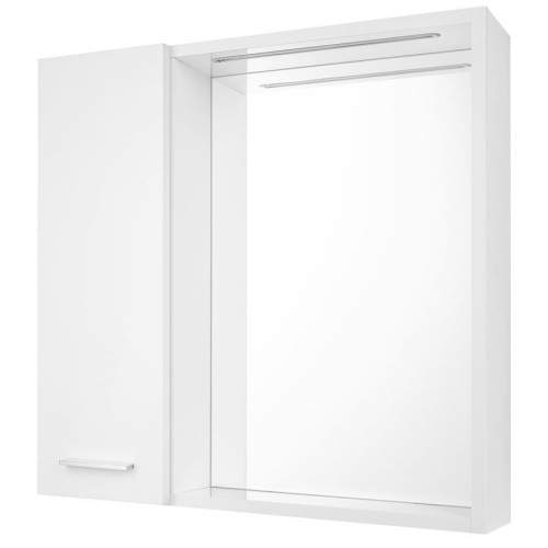 Aqualine 45021S ZOJA/KERAMIA FRESH STRIP szafka z lustrem i oświetleniem LED 60x60x14cm lewa biały