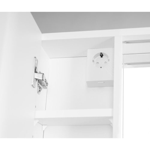 Aqualine 45021S ZOJA/KERAMIA FRESH STRIP szafka z lustrem i oświetleniem LED 60x60x14cm lewa biały