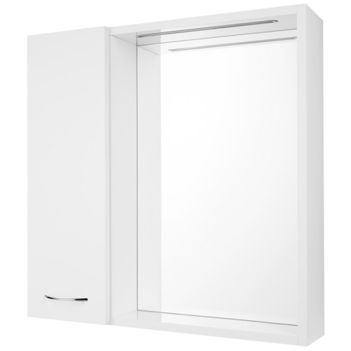 Aqualine 45021S ZOJA/KERAMIA FRESH STRIP szafka z lustrem i oświetleniem LED 60x60x14cm lewa biały