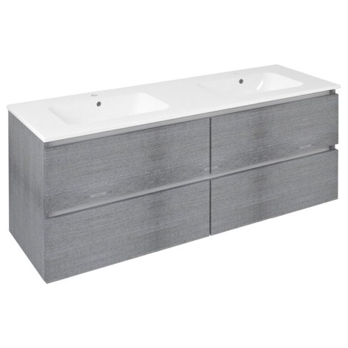 Sapho EZ141-1111 EZARA szafka pod umywalkę 140x55x46cm dąb srebrny