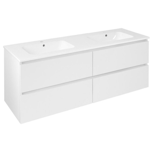 Sapho EZ141-3030 EZARA szafka pod umywalkę 140x55x46cm biały połysk