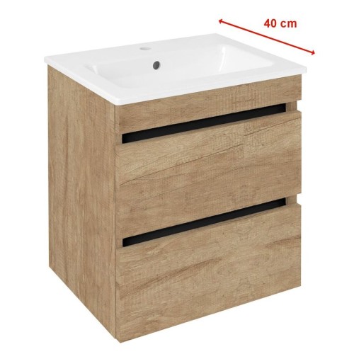Sapho EZ492-2222 EZARA szafka pod umywalkę 48x54x39cm dąb alabama